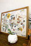 Mapamundi ilustrado "La casa de todos"