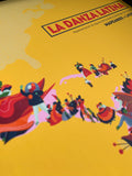 Mapa ilustrado "Danza Latina"